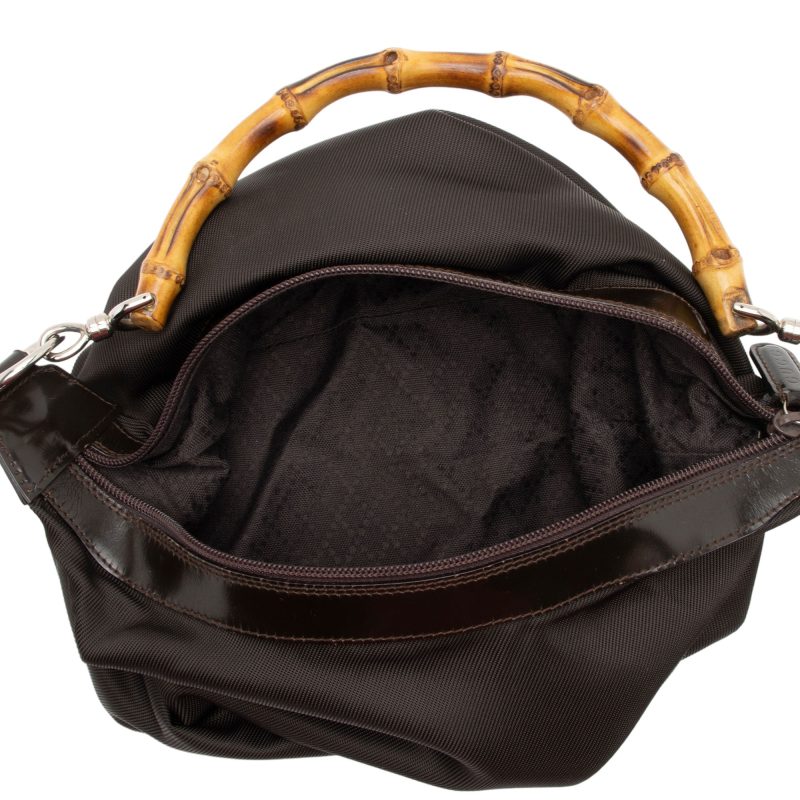 Gucci Vintage Nylon Bamboo Hobo (SHF-XDIaRR) - Barde - Image 7