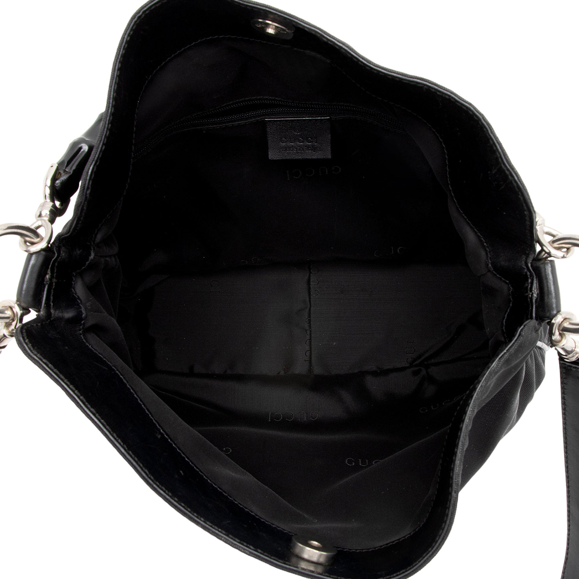 Gucci Vintage Nylon Bamboo Hobo (SHF-4WRjjt) - Barde - Image 7