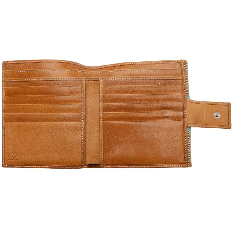 Gucci Vintage Canvas Reins Compact Wallet (SHF-DnuUjy) - Barde - Image 5