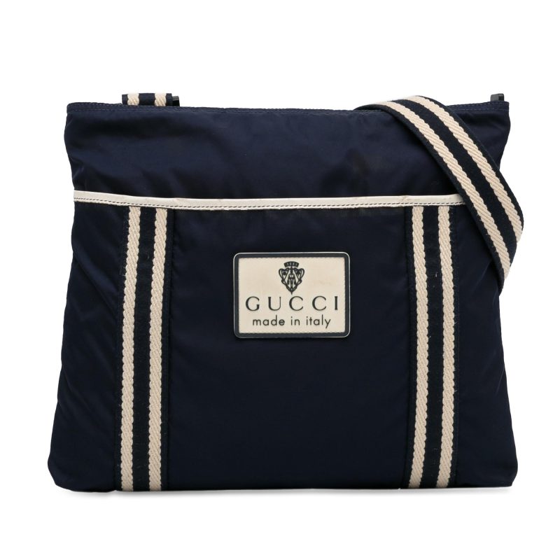 Gucci Web Crest Nylon Crossbody (SHG-RAJYVJ) - Barde