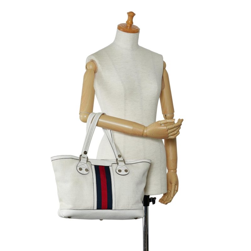 Gucci Web Sunset Tote Bag (SHG-Phveam) - Barde - Image 5