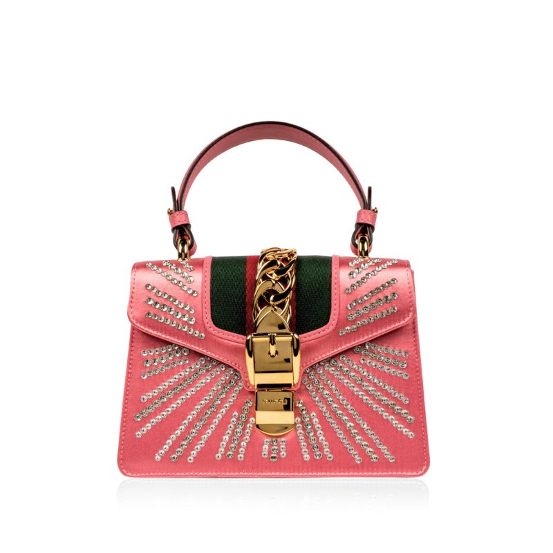Gucci Mini Sylvie - Pink - Embellished - Barde