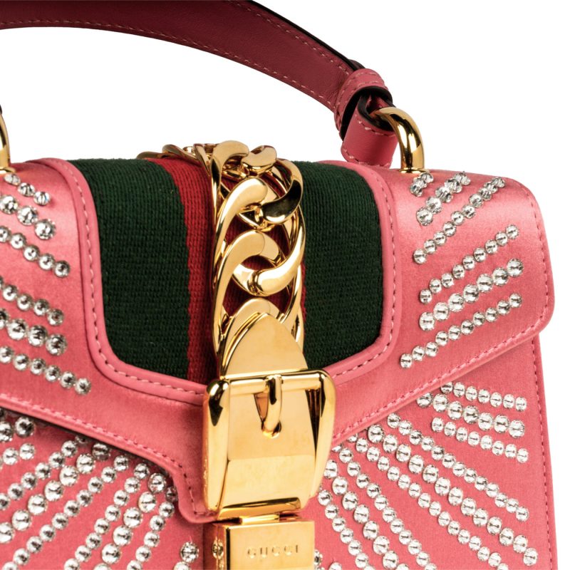 Gucci Mini Sylvie - Pink - Embellished - Barde - Image 5