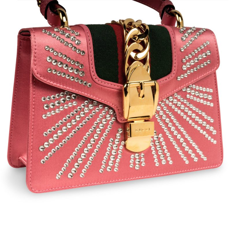 Gucci Mini Sylvie - Pink - Embellished - Barde - Image 6