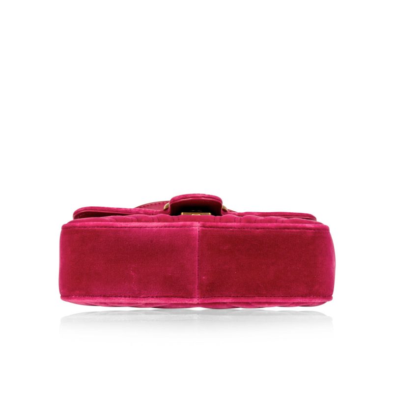 Gucci Mini Velvet Marmont - Fuschia - Barde - Image 4
