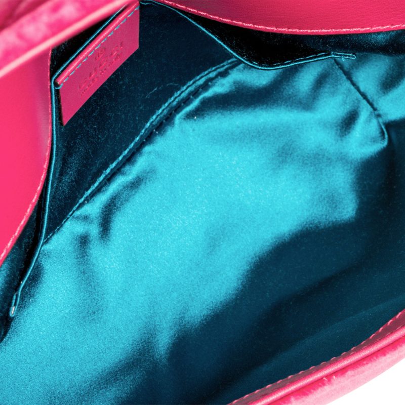 Gucci Mini Velvet Marmont - Fuschia - Barde - Image 8