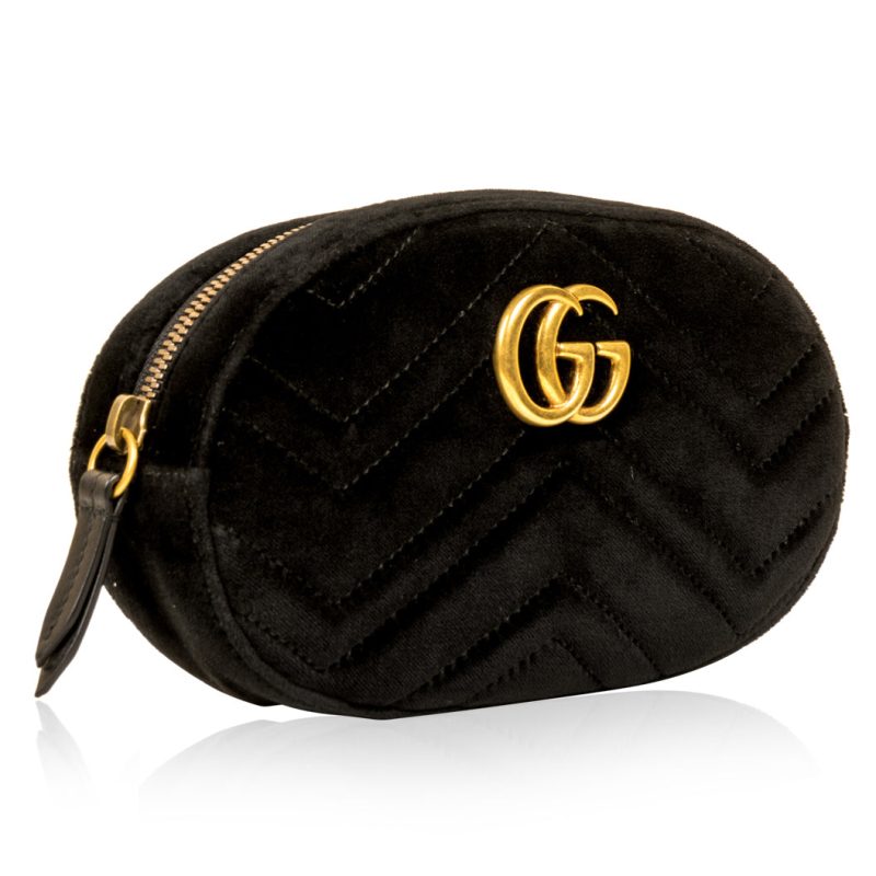 Gucci Marmont Belt Bag - Black Velvet - Barde - Image 2