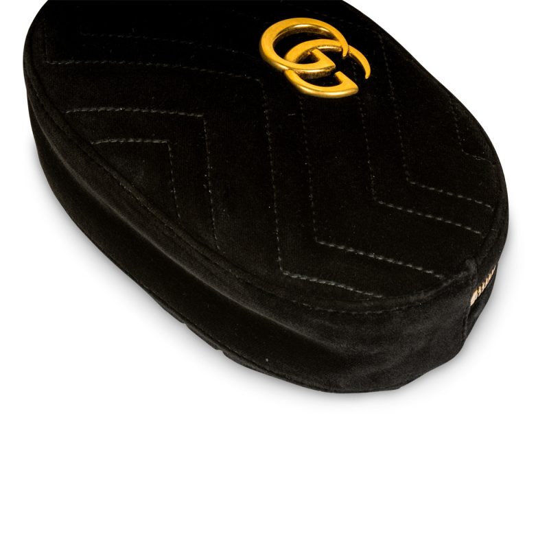 Gucci Marmont Belt Bag - Black Velvet - Barde - Image 6