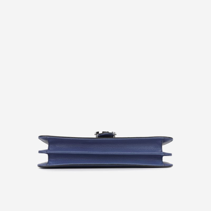 Gucci Large Interlocking GG Bag - Blue - Barde - Image 4