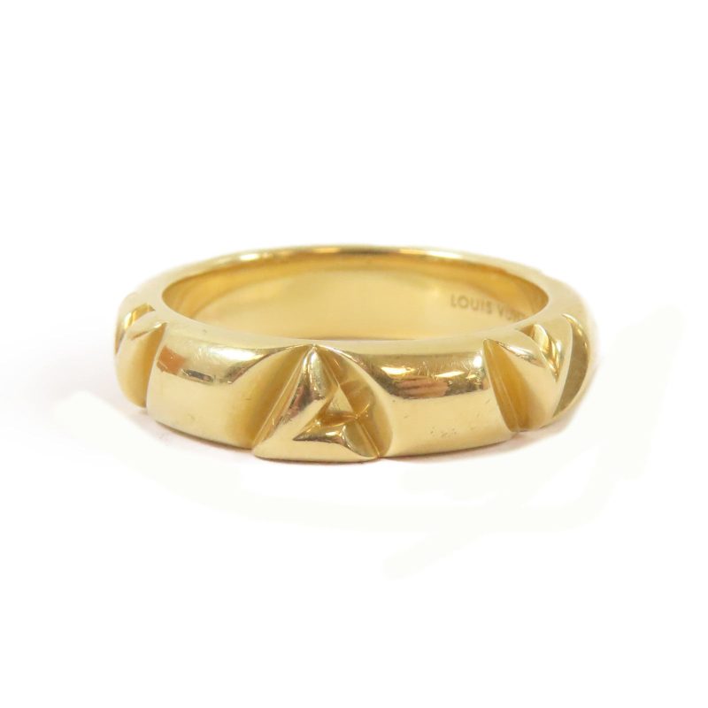 LOUIS VUITTON 18K黃金Gold Ring戒指LV#55/US#7 - Barde - Image 5