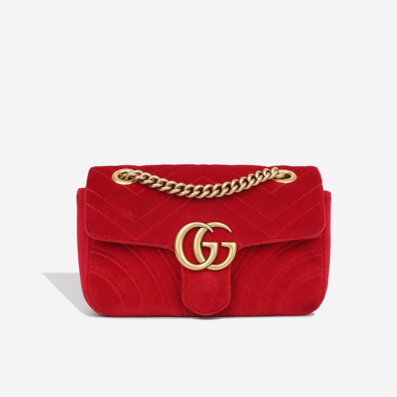 Gucci Mini Marmont - Velvet - Barde