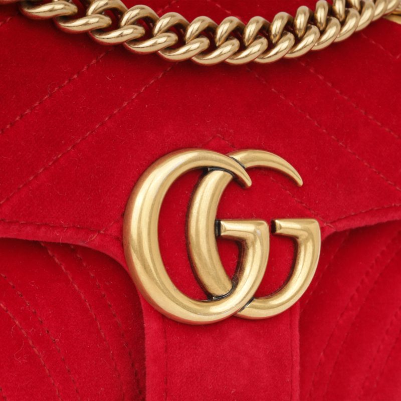 Gucci Mini Marmont - Velvet - Barde - Image 6