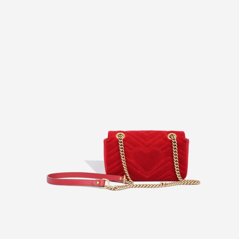 Gucci Mini Marmont - Velvet - Barde - Image 3