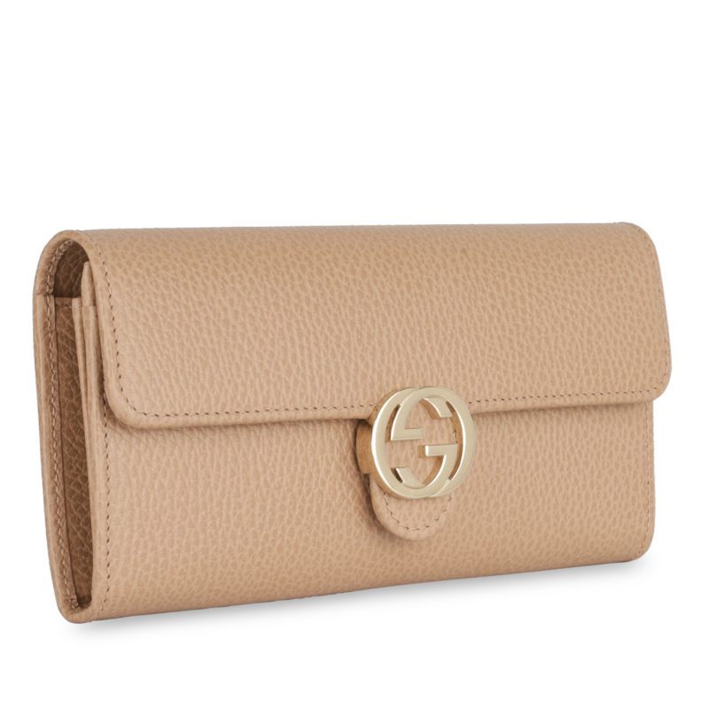 Gucci Interlocking GG Long Wallet - Beige - Barde - Image 5