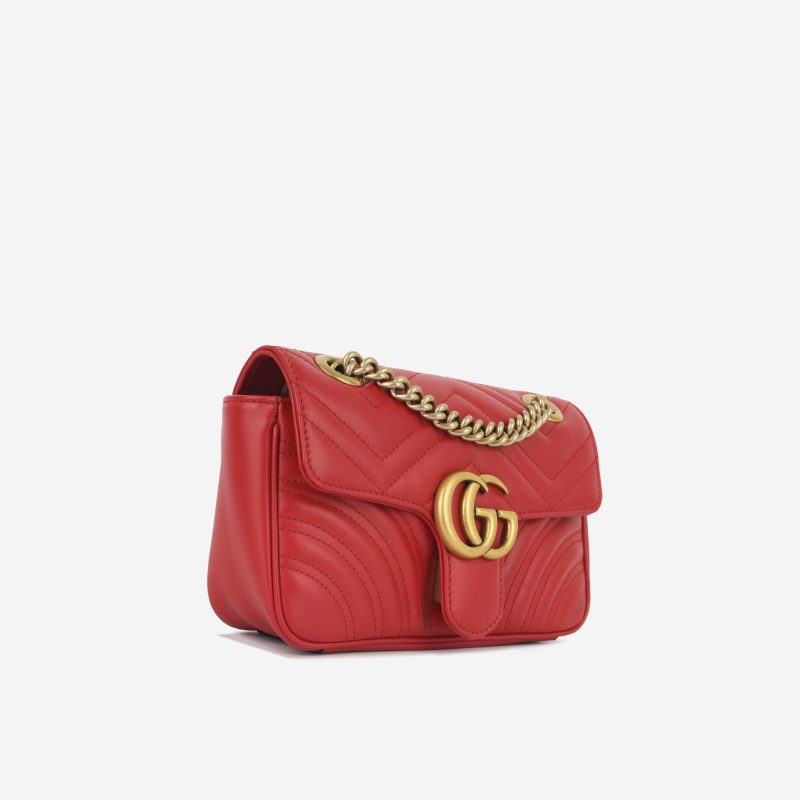 Gucci Mini Marmont - Red Calfskin - Barde - Image 2