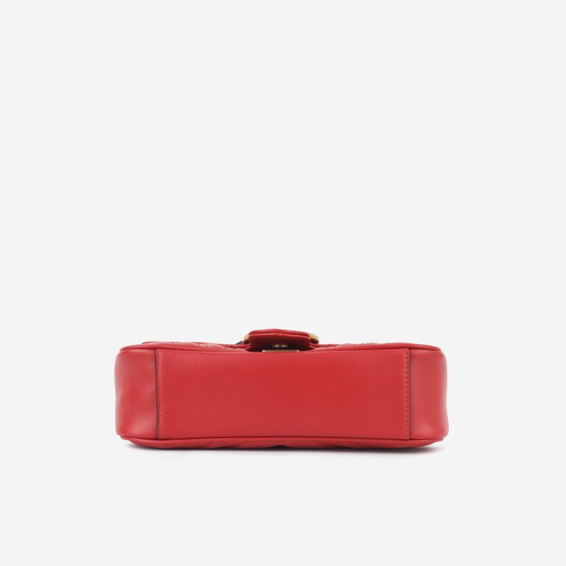 Gucci Mini Marmont - Red Calfskin - Barde - Image 4