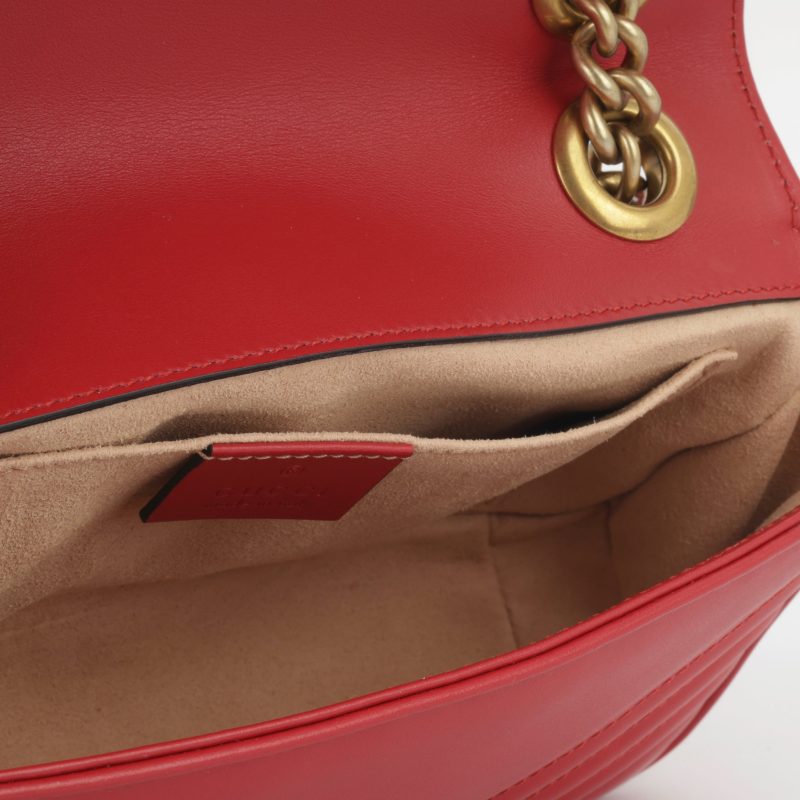 Gucci Mini Marmont - Red Calfskin - Barde - Image 3