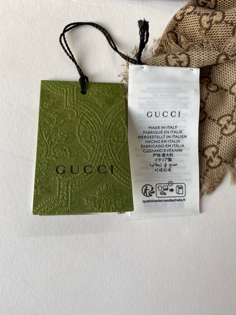 Gucci Bicolor GG Floral scarf - Barde - Image 4