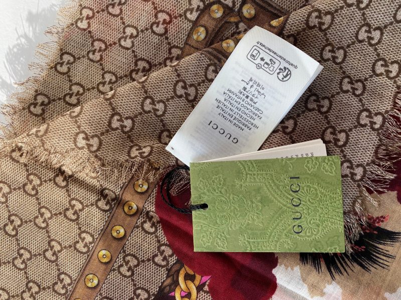 Gucci Tricolor GG Floral Scarf - Barde - Image 4