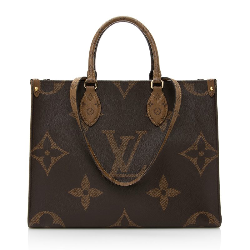 Louis Vuitton Giant Monogram Canvas Onthego MM Tote (SHF-22343) - Barde