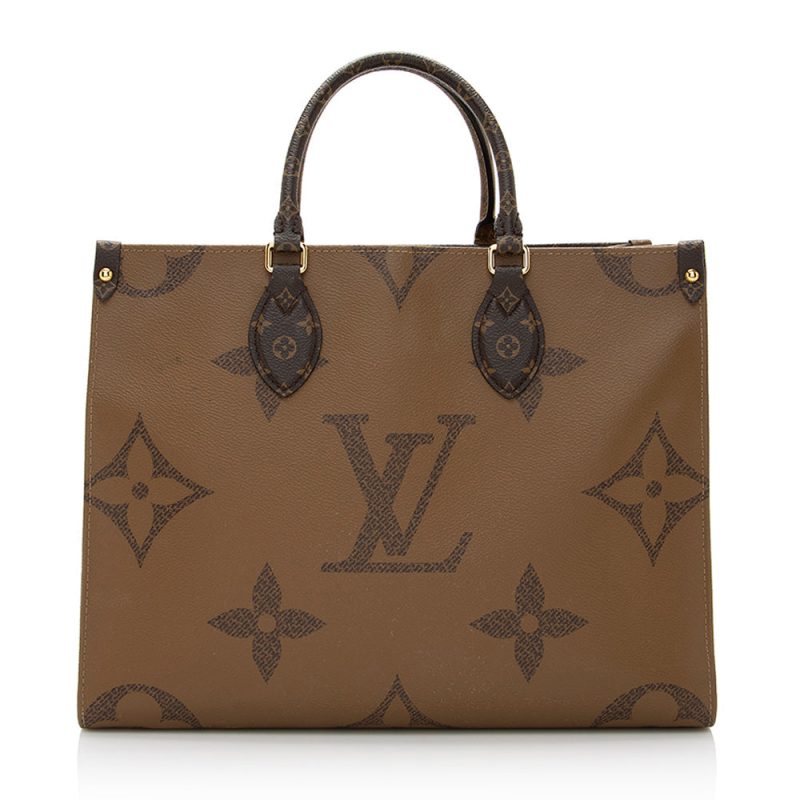 Louis Vuitton Giant Monogram Canvas Onthego MM Tote (SHF-21683) - Barde - Image 3