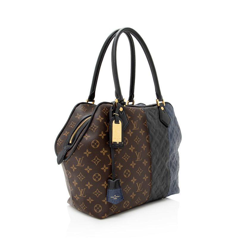 Louis Vuitton Limited Edition Monogram Blocks Zipped Tote (SHF-21473) - Barde - Image 2