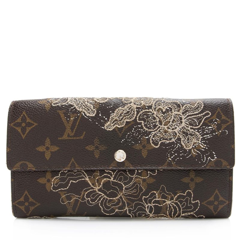 Louis Vuitton Limited Edition Monogram Canvas Dentelle Sarah Wallet (SHF-23597) - Barde