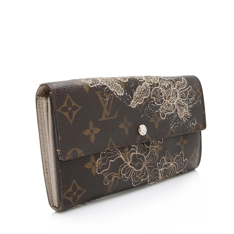 Louis Vuitton Limited Edition Monogram Canvas Dentelle Sarah Wallet (SHF-23597) - Barde - Image 2