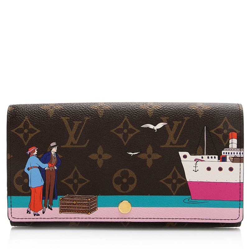 Louis Vuitton Limited Edition Monogram Canvas Illustre Transatlantic Sarah Wallet (SHF-21535) - Barde