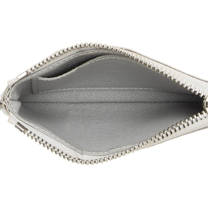 Louis Vuitton Limited Edition Monogram Chalk Canvas Logo Story PM Key Pouch (SHF-22616) - Barde - Image 5