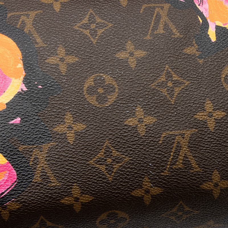 Louis Vuitton Limited Edition Monogram Canvas Roses Speedy 30 Satchel (SHF-22996) - Barde - Image 8