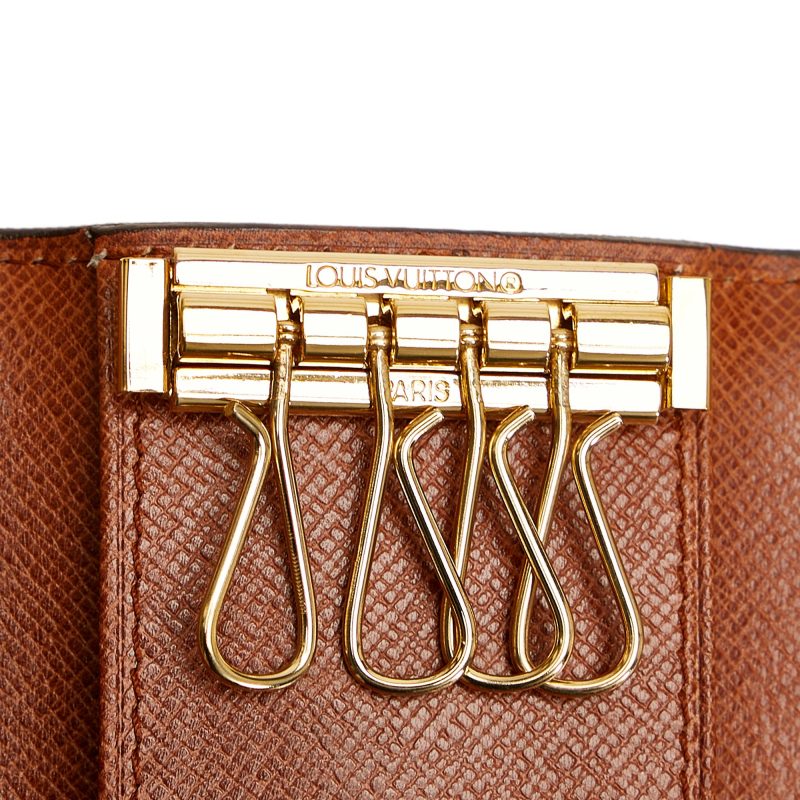 Louis Vuitton Monogram 4 Key Holder (SHG-36927) - Barde - Image 8