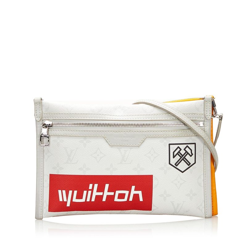 Louis Vuitton Monogram Antarctica Double Flat Messenger (SHG-37696) - Barde