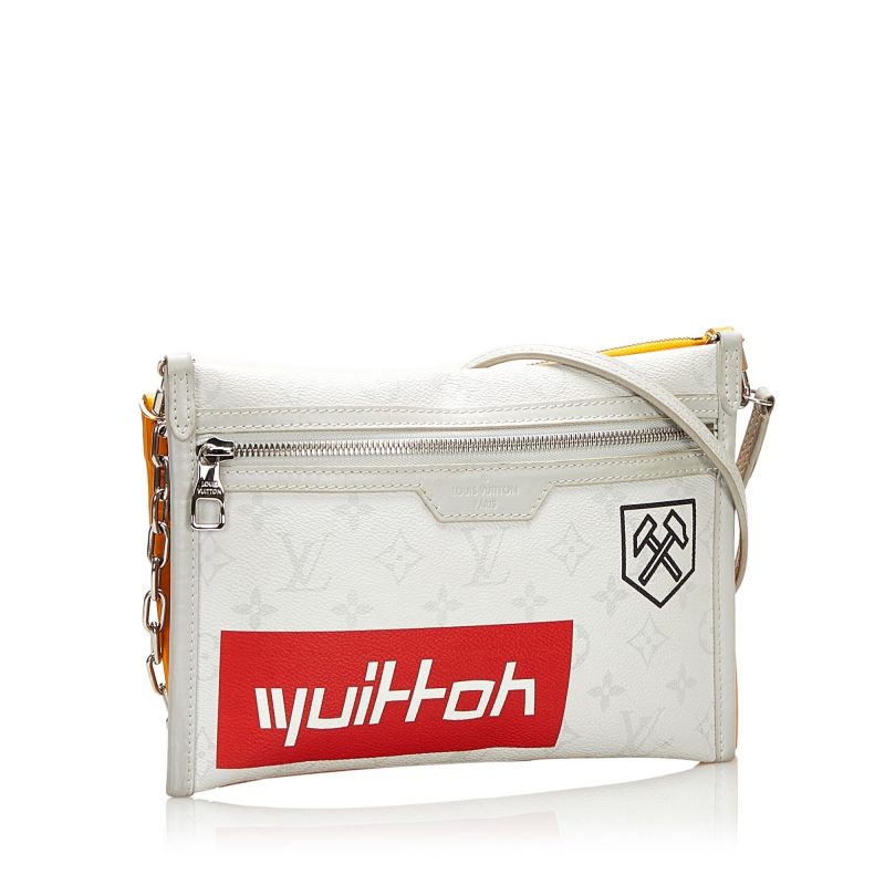 Louis Vuitton Monogram Antarctica Double Flat Messenger (SHG-37696) - Barde - Image 2