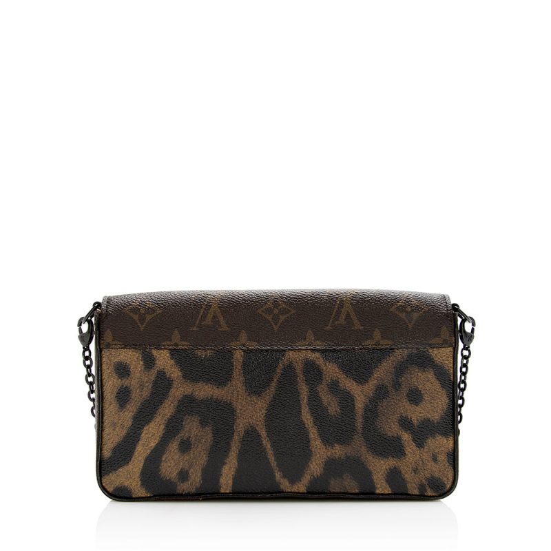 Louis Vuitton Monogram Canvas Animal Print Felicie Pochette (SHF-21424) - Barde - Image 3