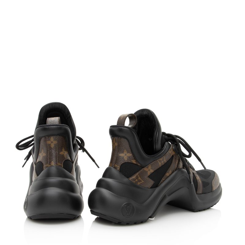 Louis Vuitton Monogram Canvas Archlight Sneakers - Size 9 / 39 (SHF-22340) - Barde - Image 3