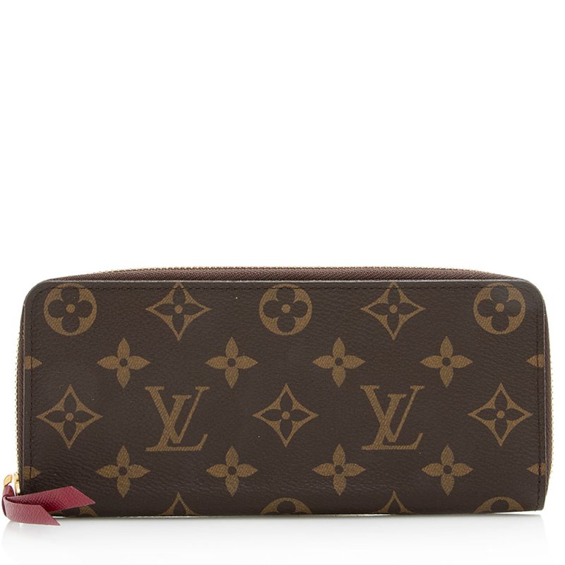 Louis Vuitton Monogram Canvas Clemence Wallet (SHF-21537) - Barde