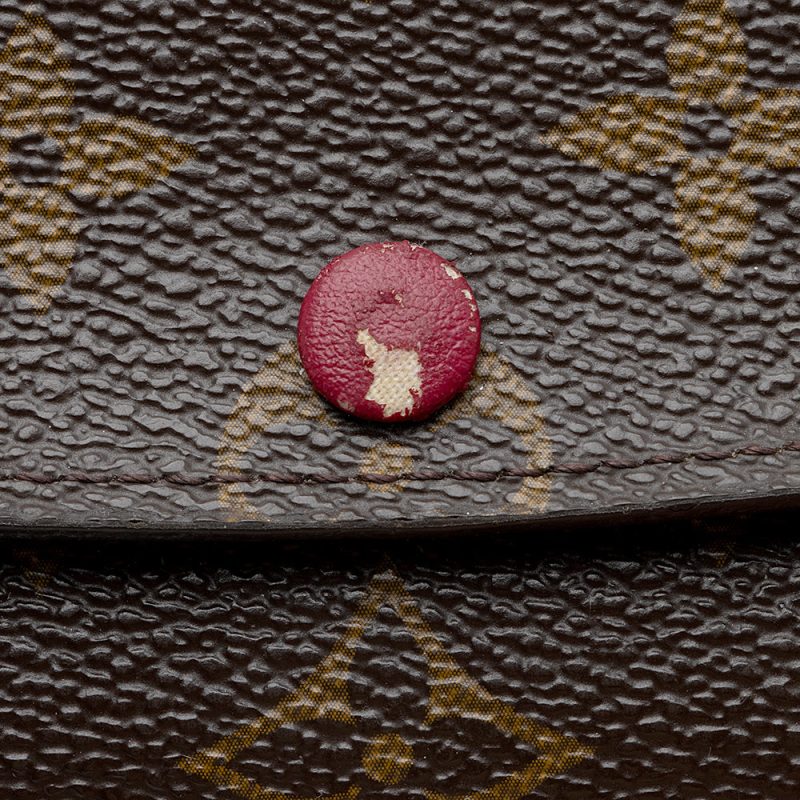 Louis Vuitton Monogram Canvas Emilie Wallet (SHF-22156) - Barde - Image 7