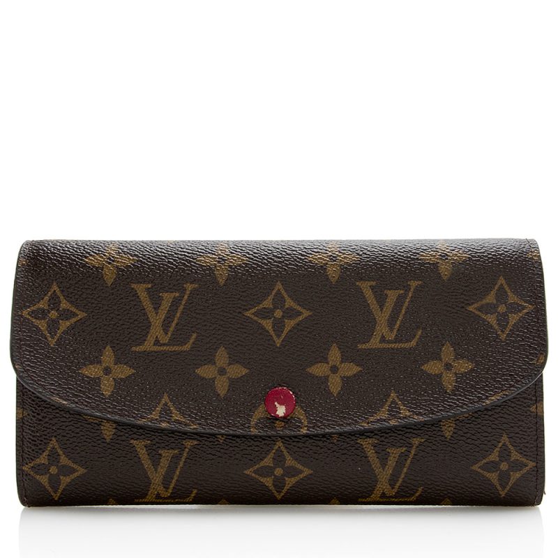 Louis Vuitton Monogram Canvas Emilie Wallet (SHF-22156) - Barde