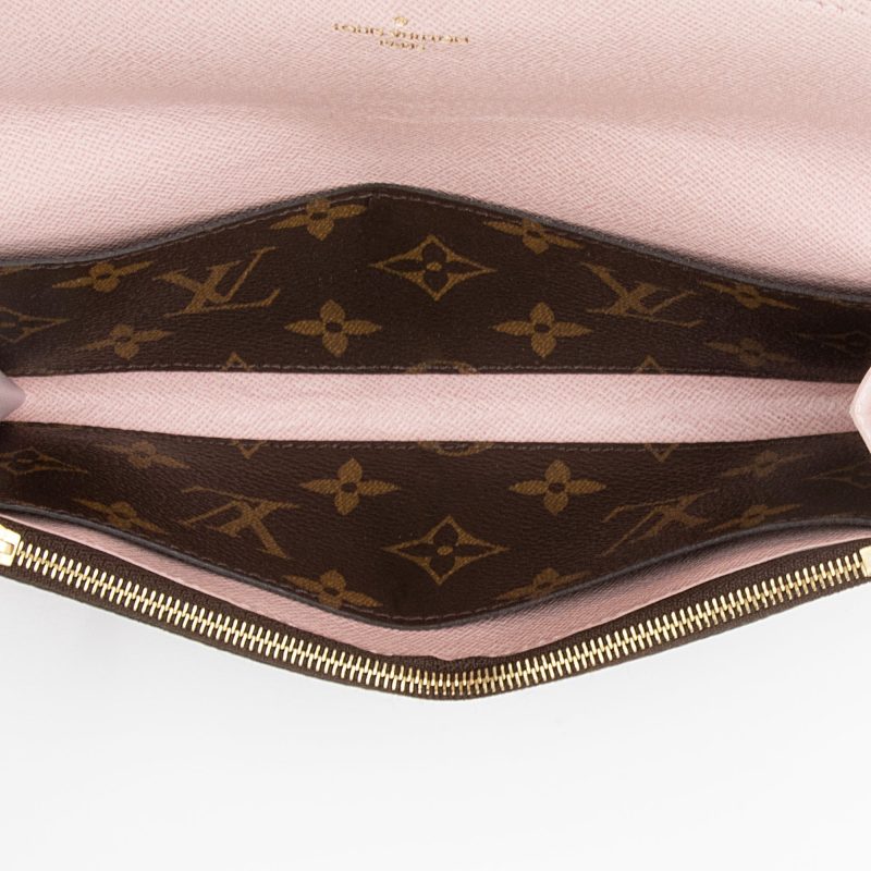 Louis Vuitton Monogram Canvas Emilie Wallet (SHF-22862) - Barde - Image 5