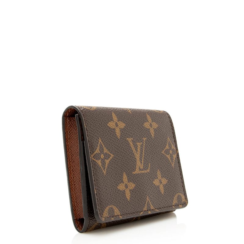 Louis Vuitton Monogram Canvas Envelope Business Card Holder (SHF-21827) - Barde - Image 2