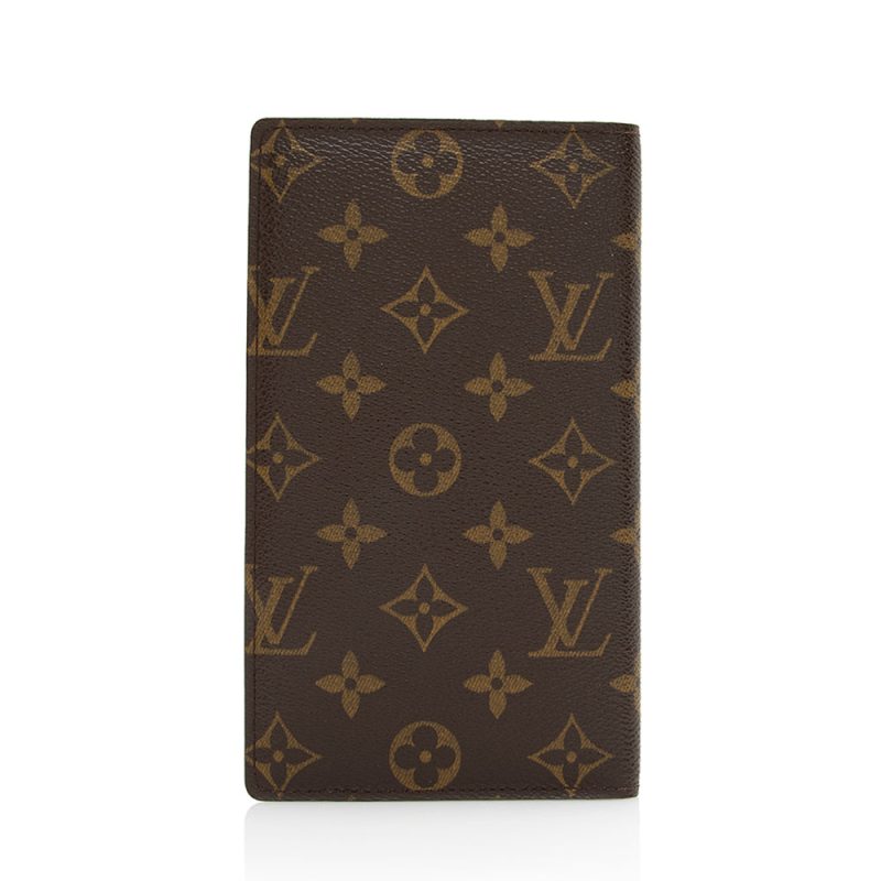 Louis Vuitton Monogram Canvas European Checkbook Cover (SHF-21523) - Barde - Image 3