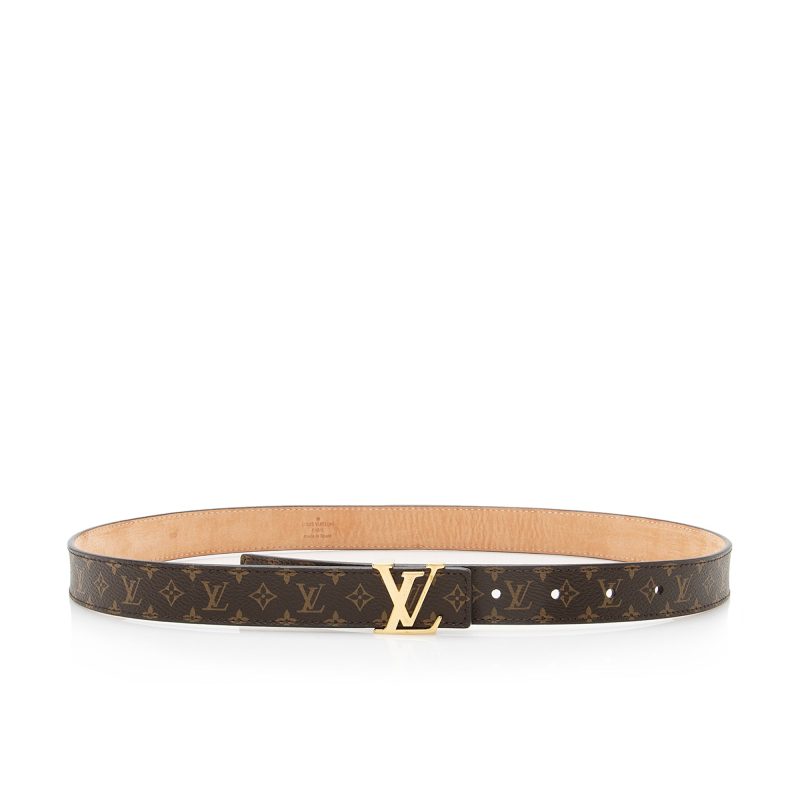 Louis Vuitton Monogram Canvas Initiales Belt - Size 32 / 80 (SHF-22457) - Barde - Image 2