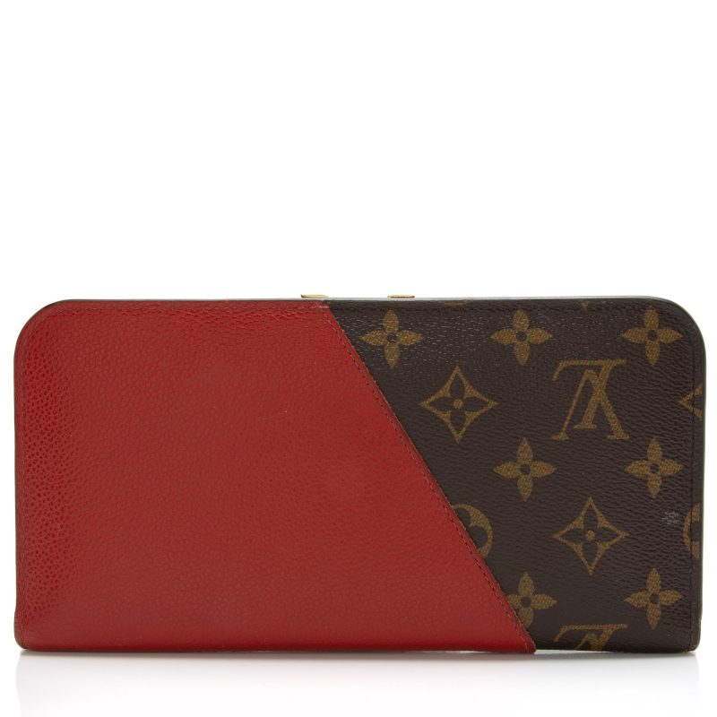 Louis Vuitton Monogram Canvas Leather Kimono Wallet (SHF-WVTTkh) - Barde - Image 3