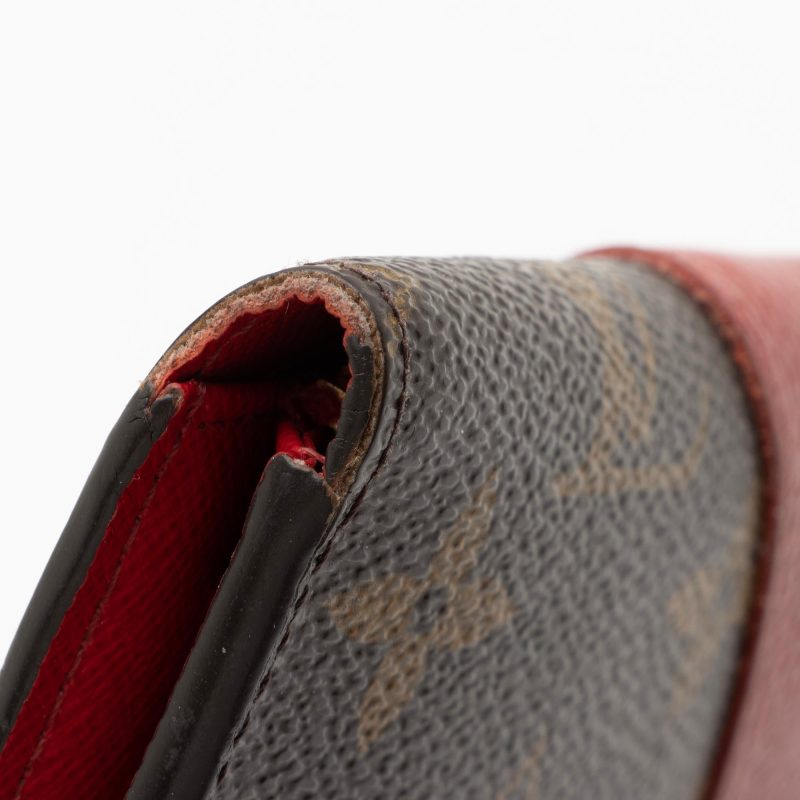 Louis Vuitton Monogram Canvas Leather Kimono Wallet (SHF-WVTTkh) - Barde - Image 9