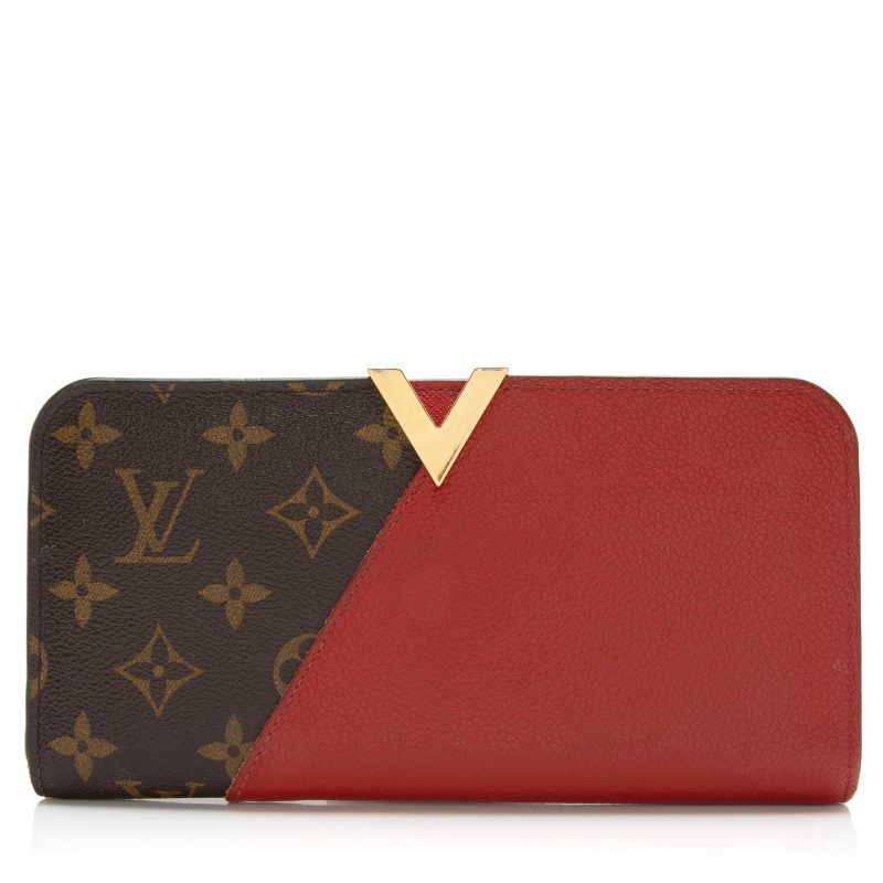 Louis Vuitton Monogram Canvas Leather Kimono Wallet (SHF-WVTTkh) - Barde