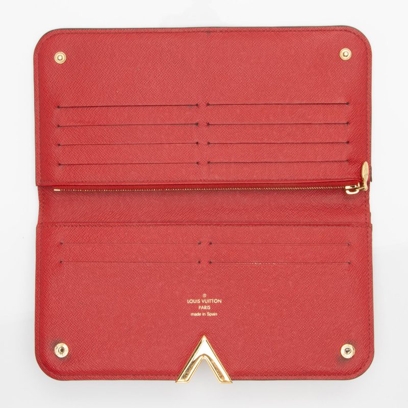 Louis Vuitton Monogram Canvas Leather Kimono Wallet (SHF-WVTTkh) - Barde - Image 5