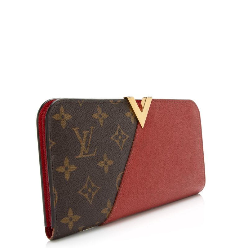 Louis Vuitton Monogram Canvas Leather Kimono Wallet (SHF-WVTTkh) - Barde - Image 2