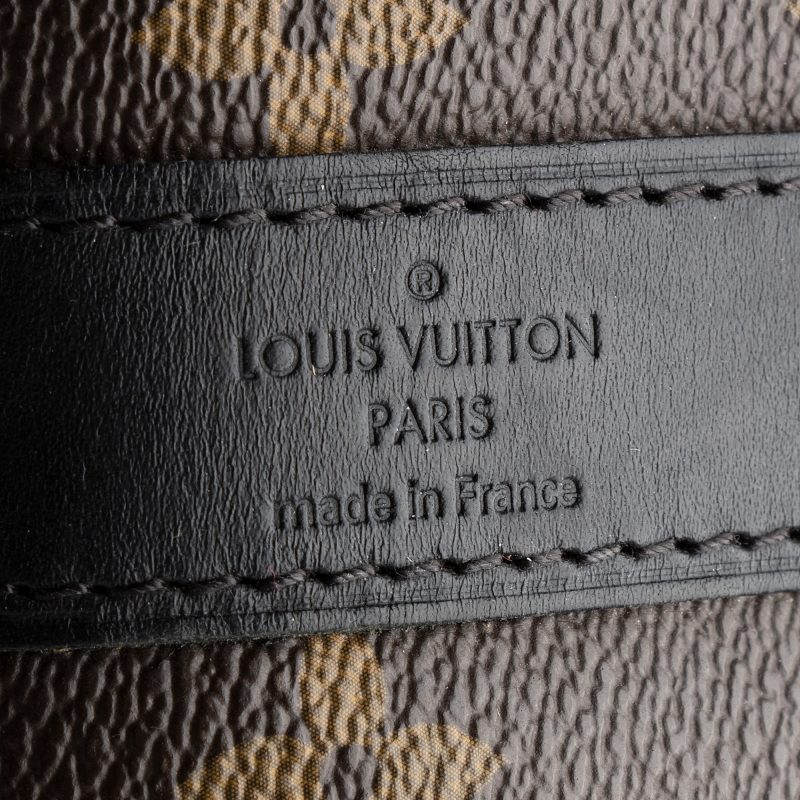 Louis Vuitton Monogram Canvas Macassar Keepall Bandouliere 55 Duffle Bag (SHF-22191) - Barde - Image 8