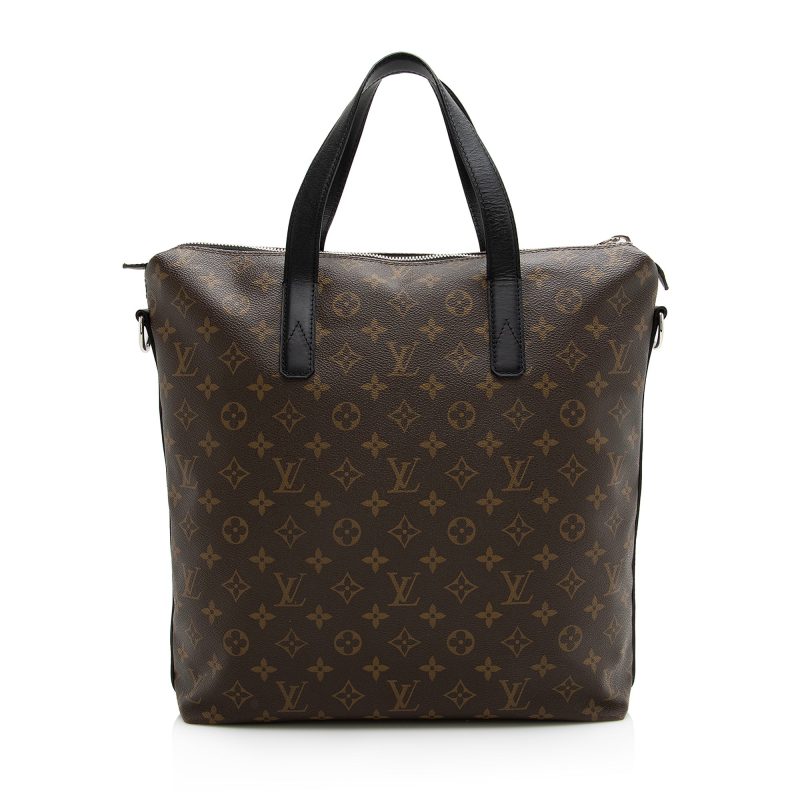 Louis Vuitton Monogram Canvas Macassar Kitan Tote (SHF-22793) - Barde - Image 3